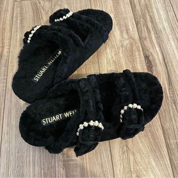 Stuart Weitzman Piper Chill Shearing Slide - Picture 2 of 3